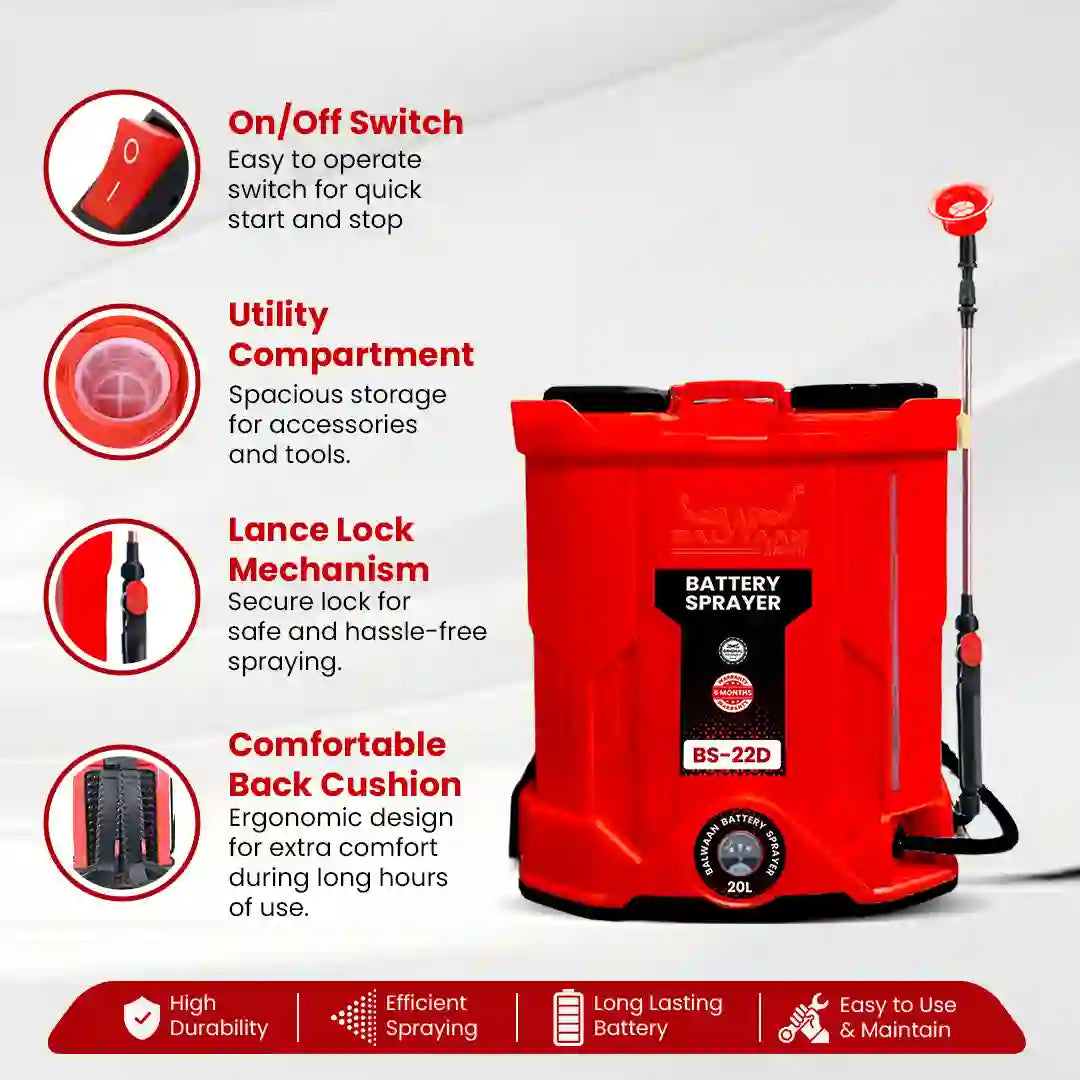 Balwaan Battery Sprayer (Double Motor) BS-22D - image 10
