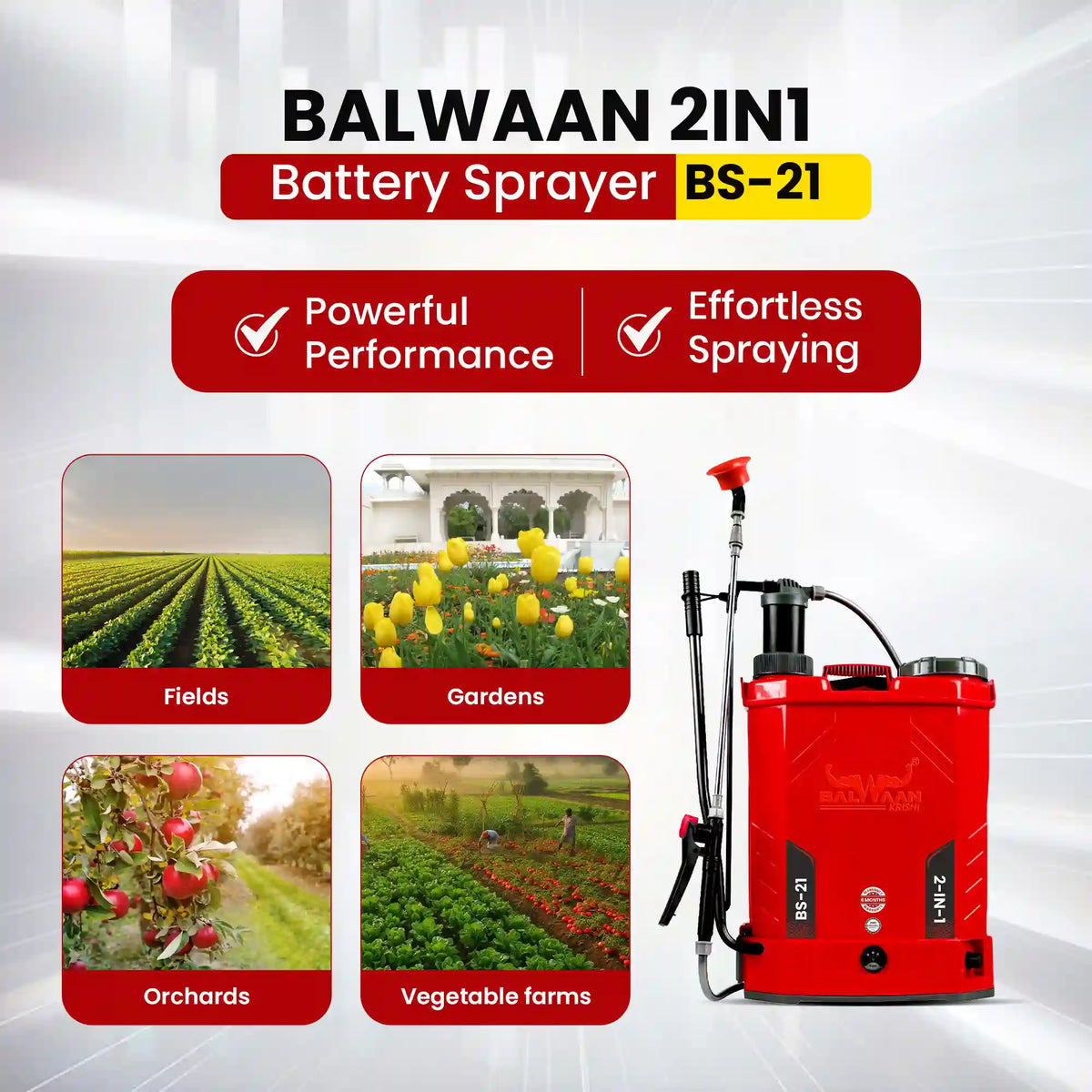 Balwaan Battery Sprayer (2in1) BS-21 - image 8