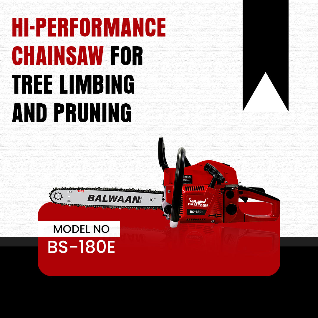 Balwaan BS-180E (ECO) Petrol Chainsaw – 58cc, 18-Inch Guide Bar - image 5