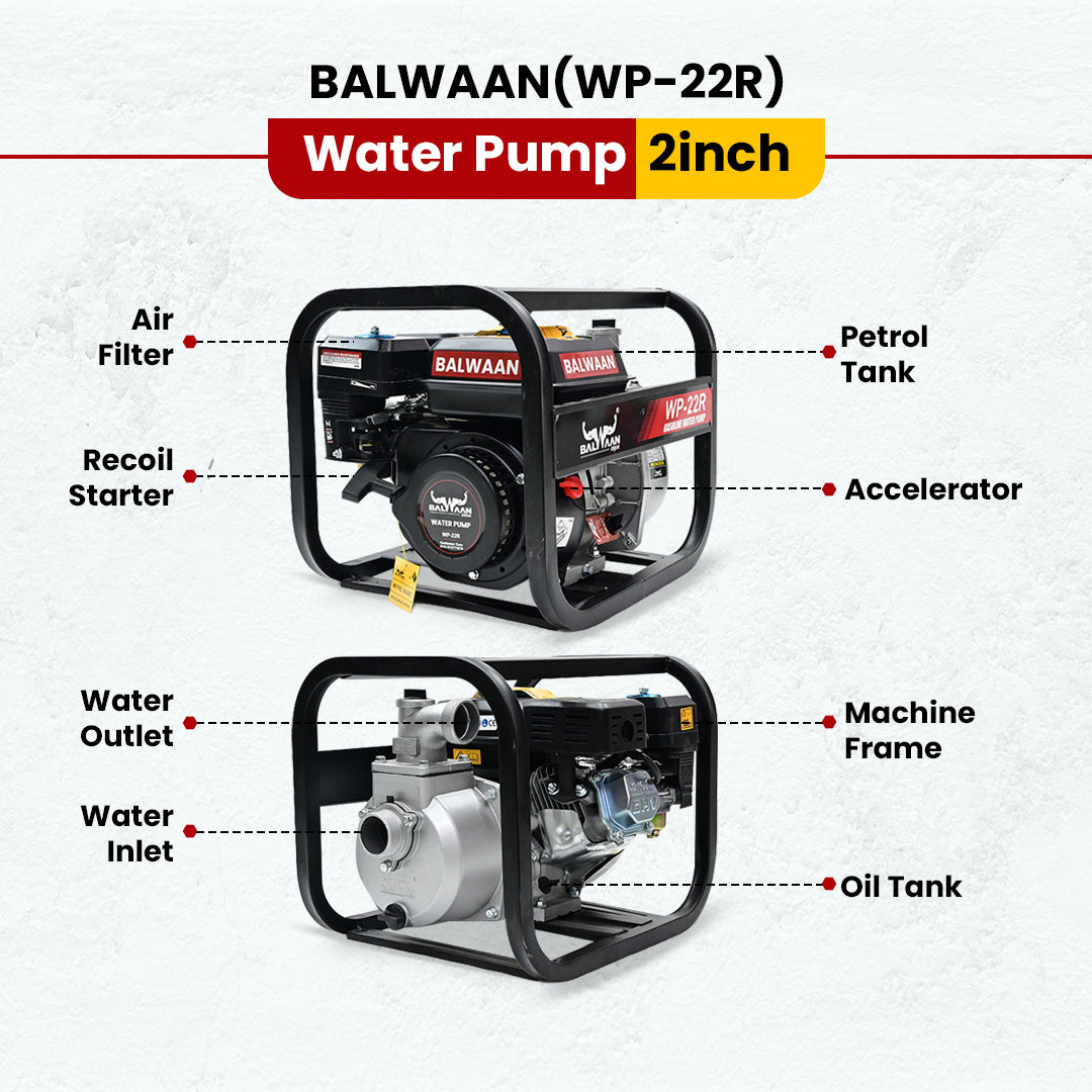 Balwaan Water Pump 2x2 Inch - (Premium) WP-22R - image 2