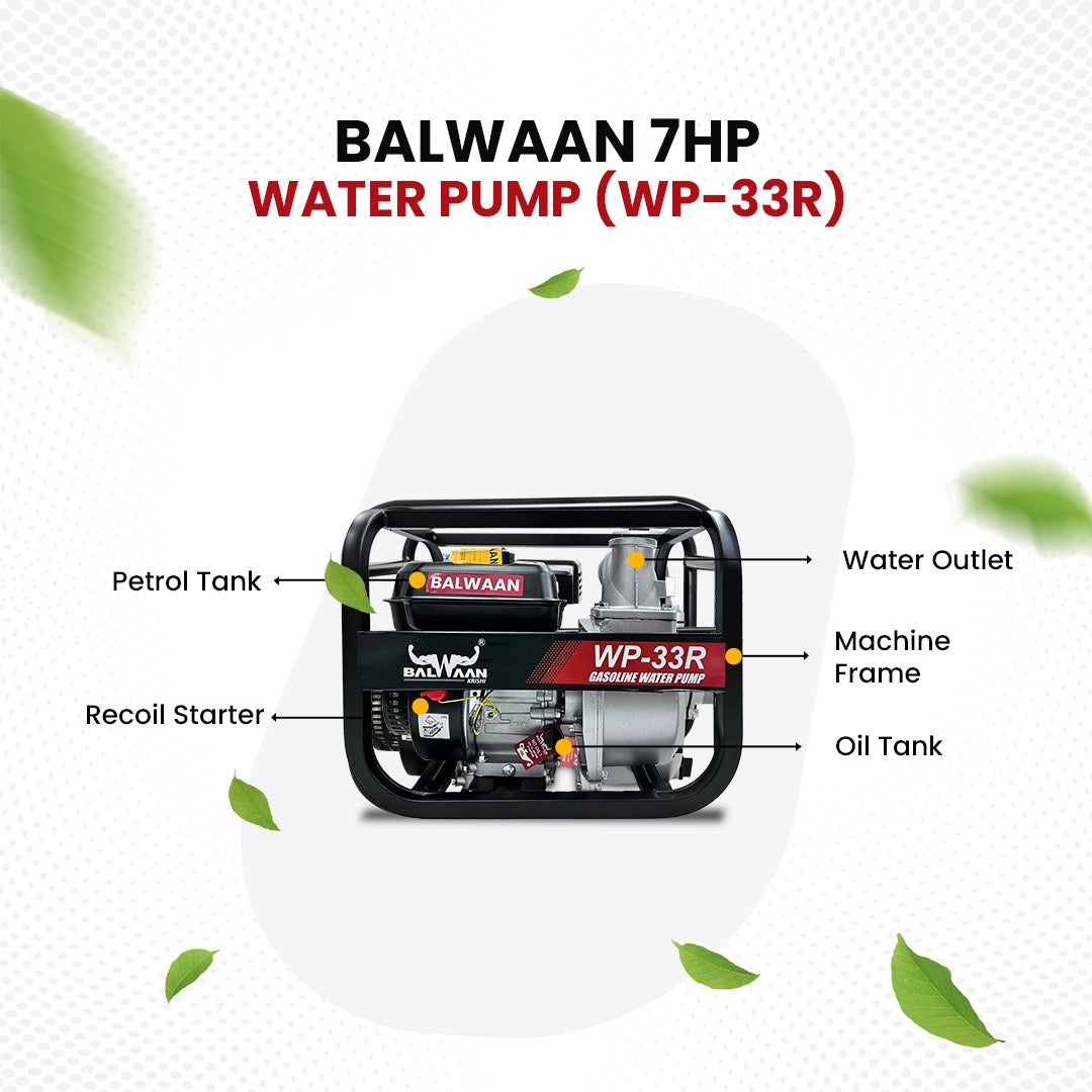 Balwaan Water Pump 3X3 Inch - (Premium) WP-33R - image 2
