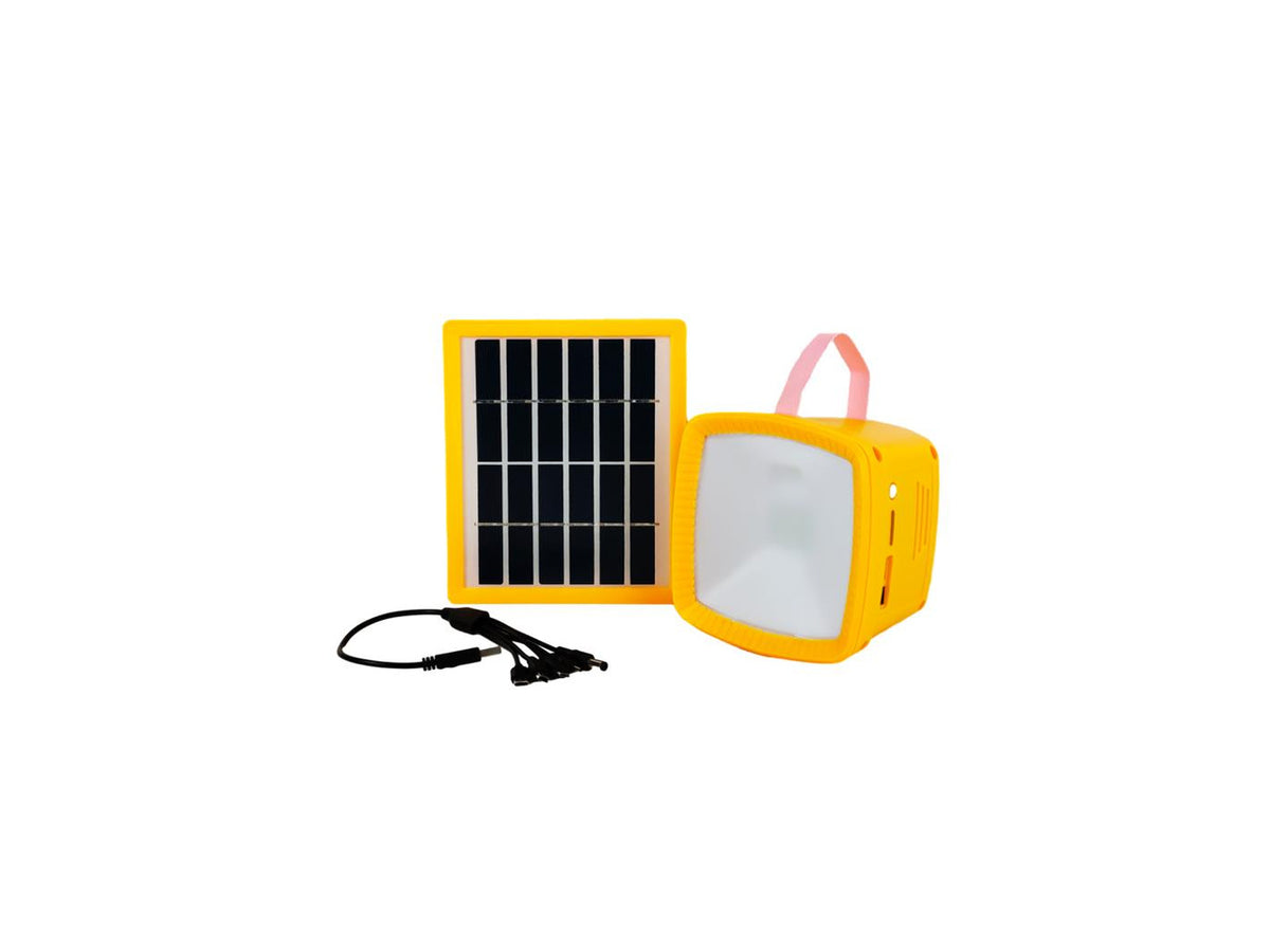 AgniSolar Lantern 1 - 216 Lumens, 2.5W Solar Panel, USB Charging Port