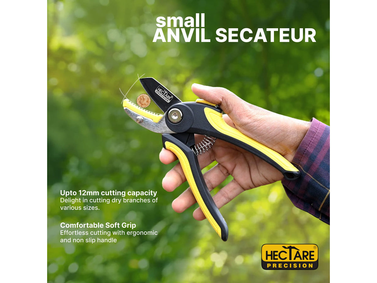 Hectare Precision Anvil Pruning Secateur | Small, 12 mm - image 2