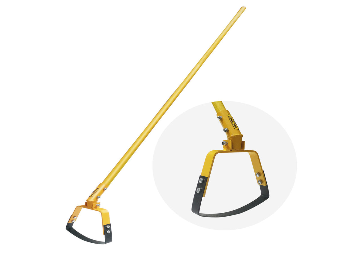 Hectare Heavy-Duty Hand Weeder with 5 Ft FRP Pole and 8-Inch Blade