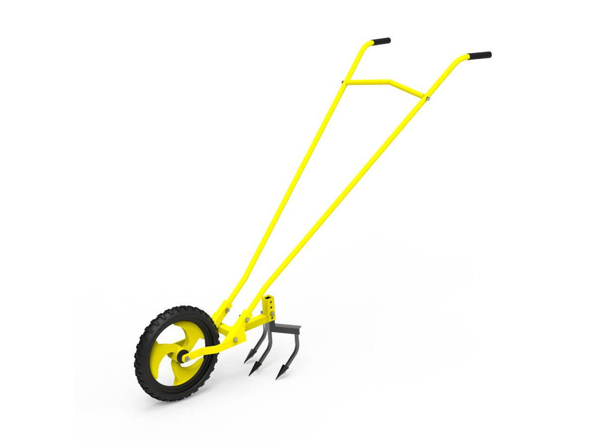 Hectare 3-in-1 Manual Wheel Hoe with Weeder, Cultivator and Furrow Maker