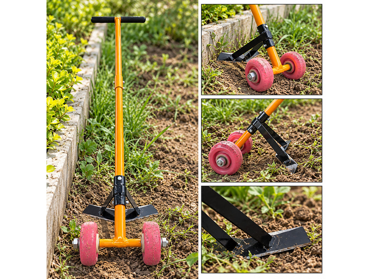 Hectare Dual-Wheel Manual Weeder with Hardened Steel Blade - image 2