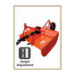 Unison Senior Jungle King Adjustable-Frame Tractor Rotary Slasher with Wheels | 52" (1320 mm)