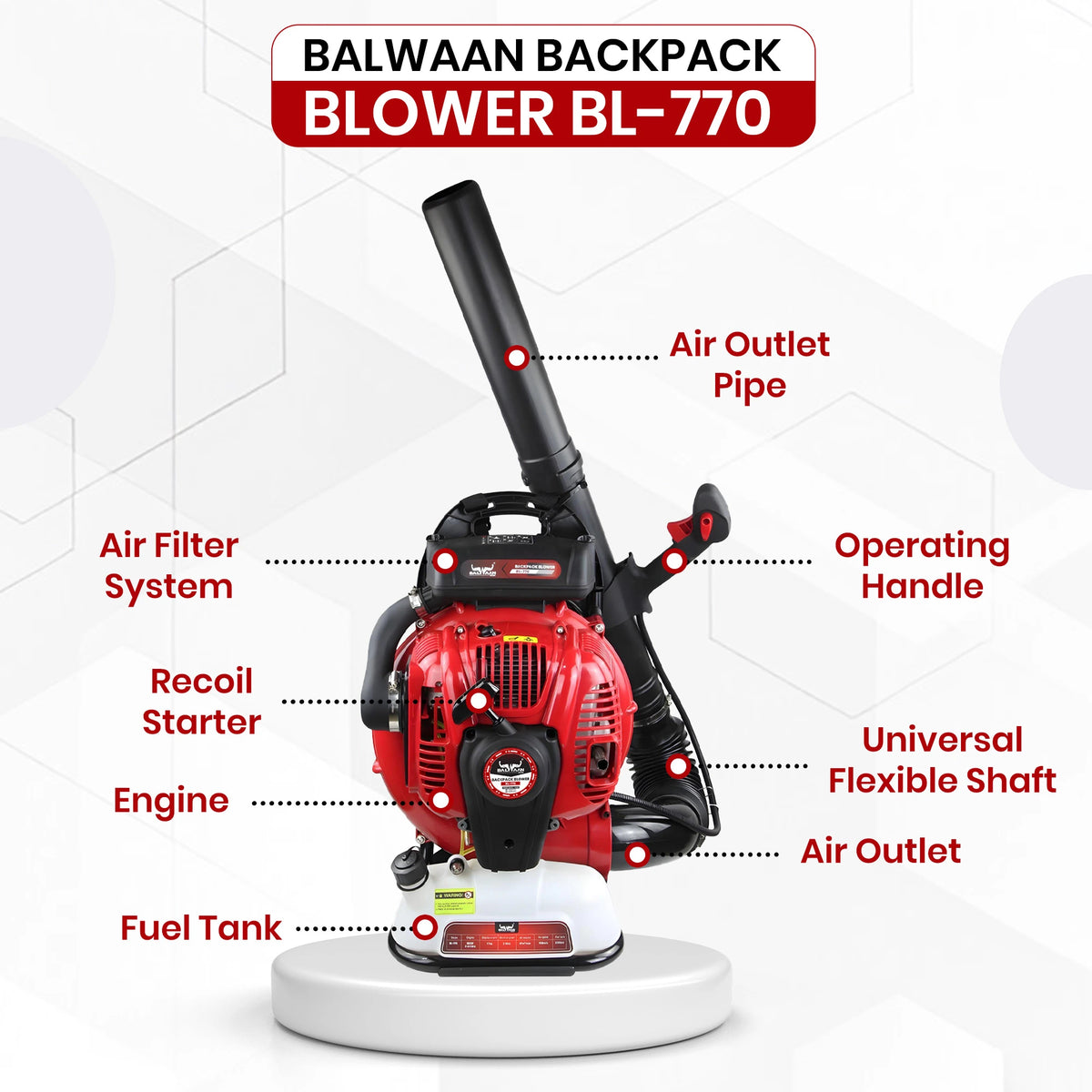 Balwaan Backpack Blower BL-770