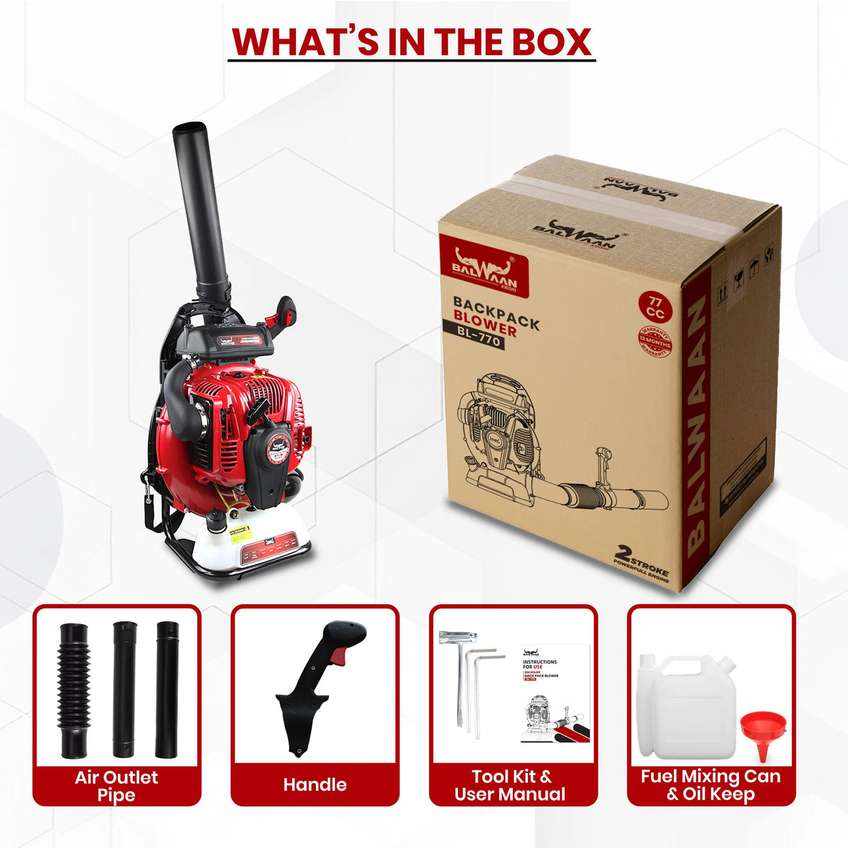Balwaan Backpack Blower BL-770
