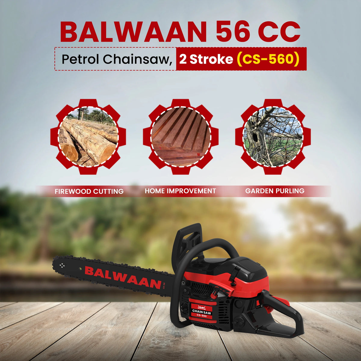 Balwaan Chainsaw 22" CS-560