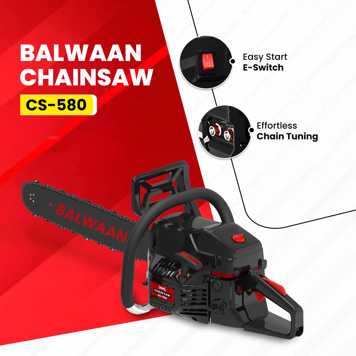 Balwaan Chainsaw 24" CS-580