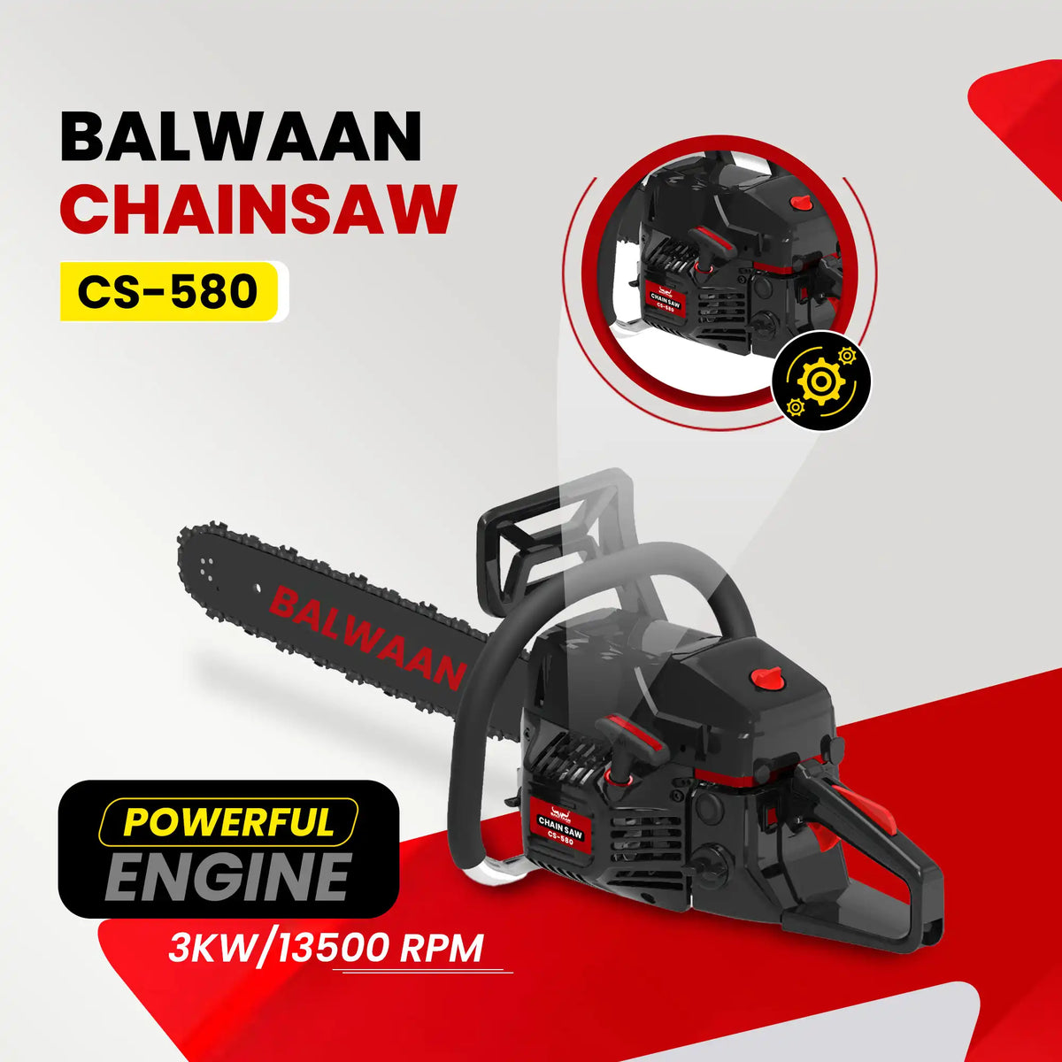 Balwaan Chainsaw 24" CS-580