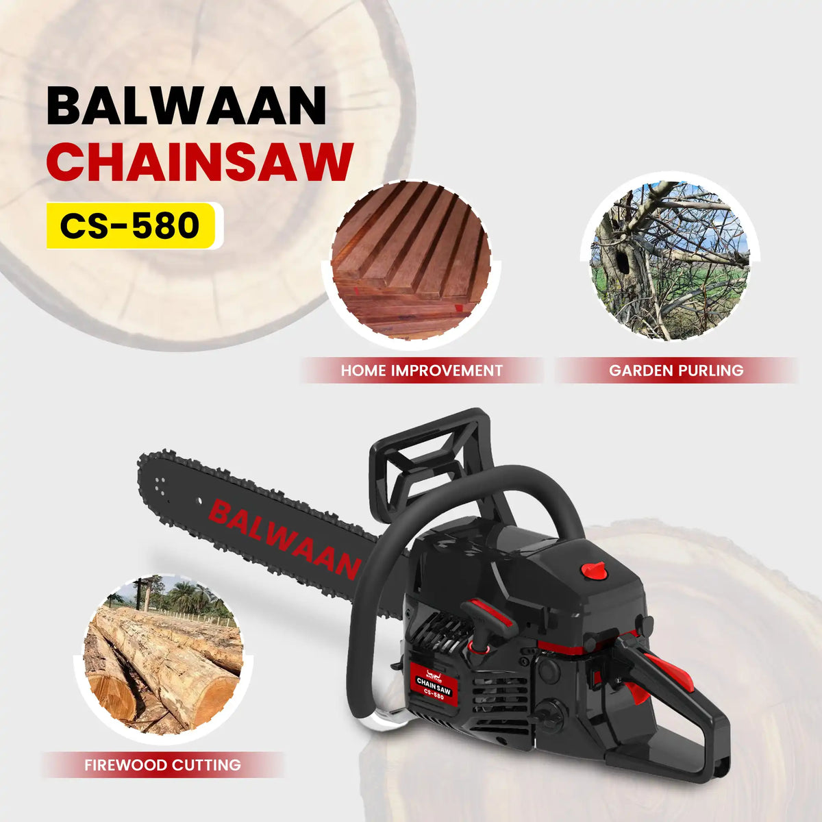 Balwaan Chainsaw 24" CS-580