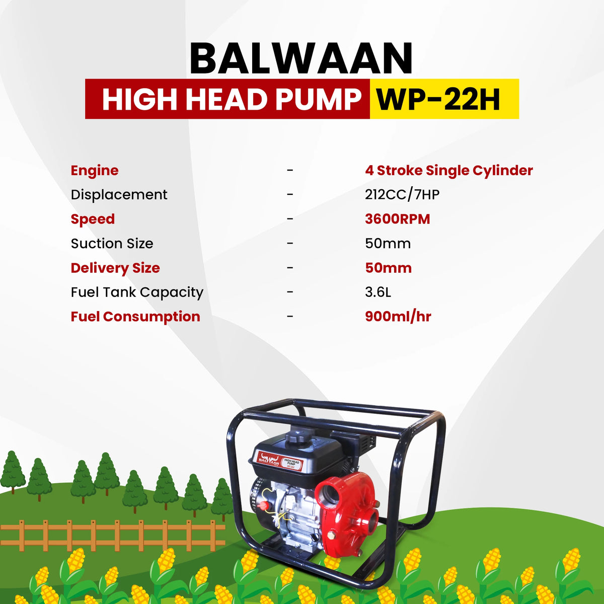 Balwaan High Head Pump 2x2 inch WP-22H - image 4