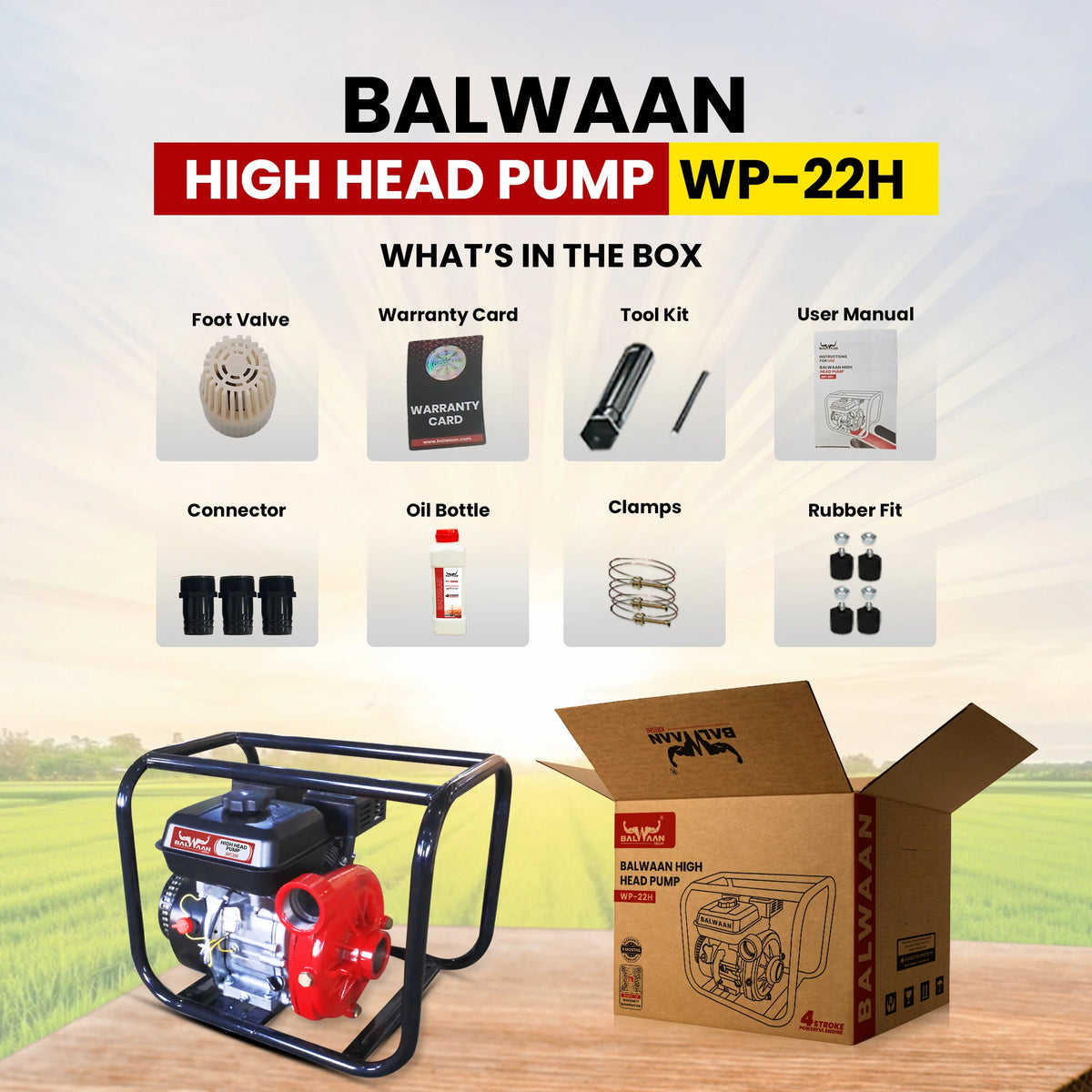 Balwaan High Head Pump 2x2 inch WP-22H - image 5