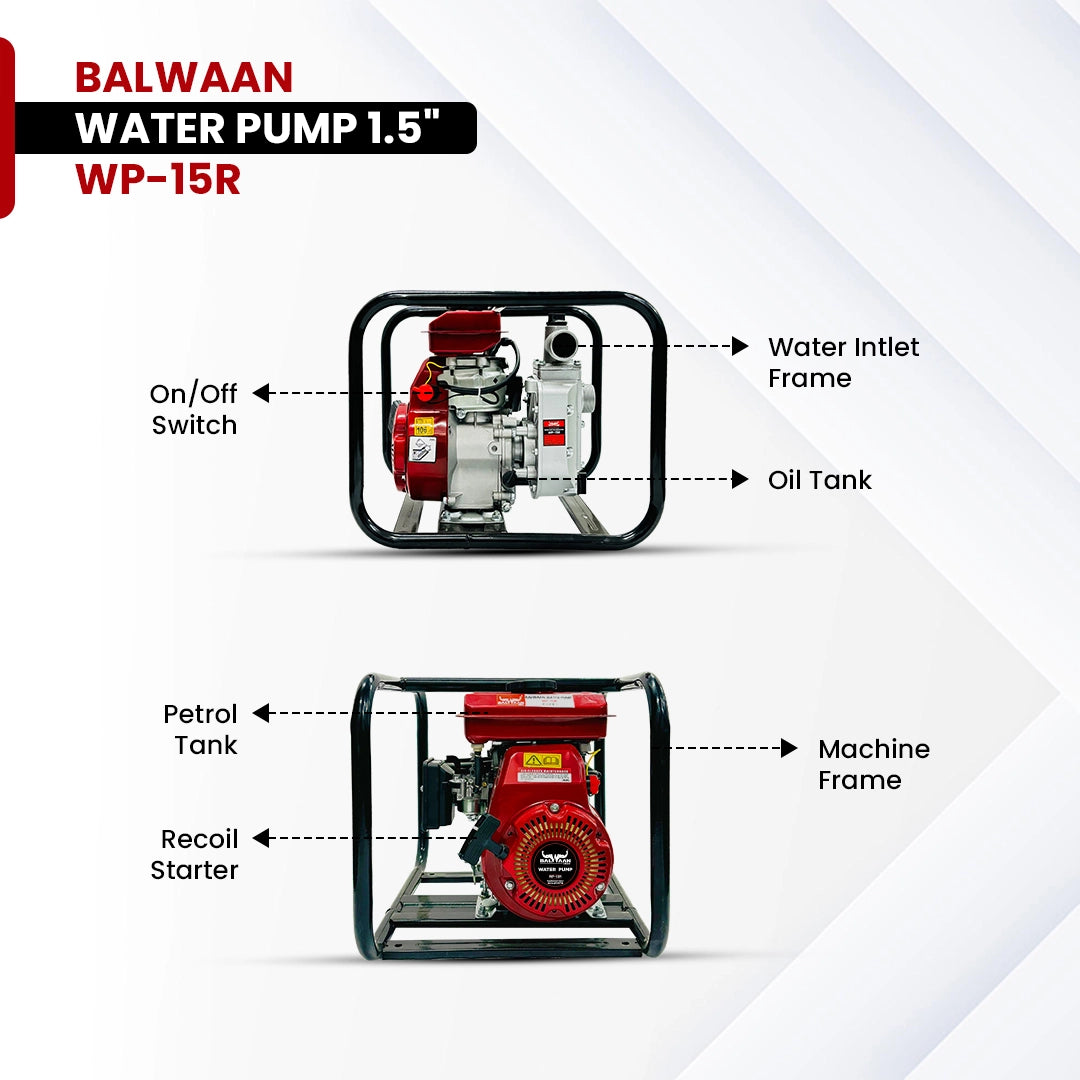 Balwaan Water Pump 1.5x1.5 Inch WP-15R - image 4