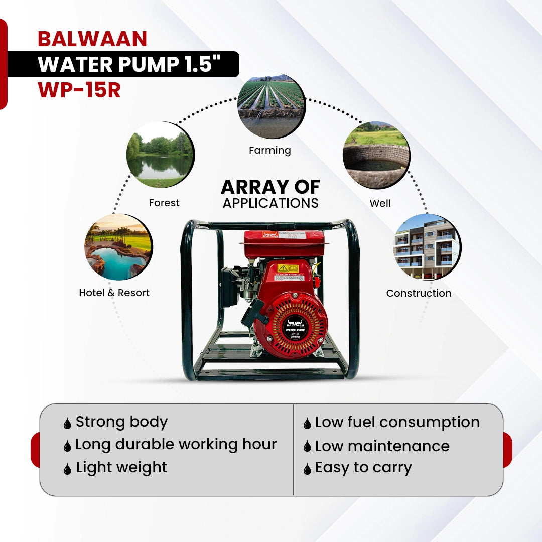 Balwaan Water Pump 1.5x1.5 Inch WP-15R - image 2