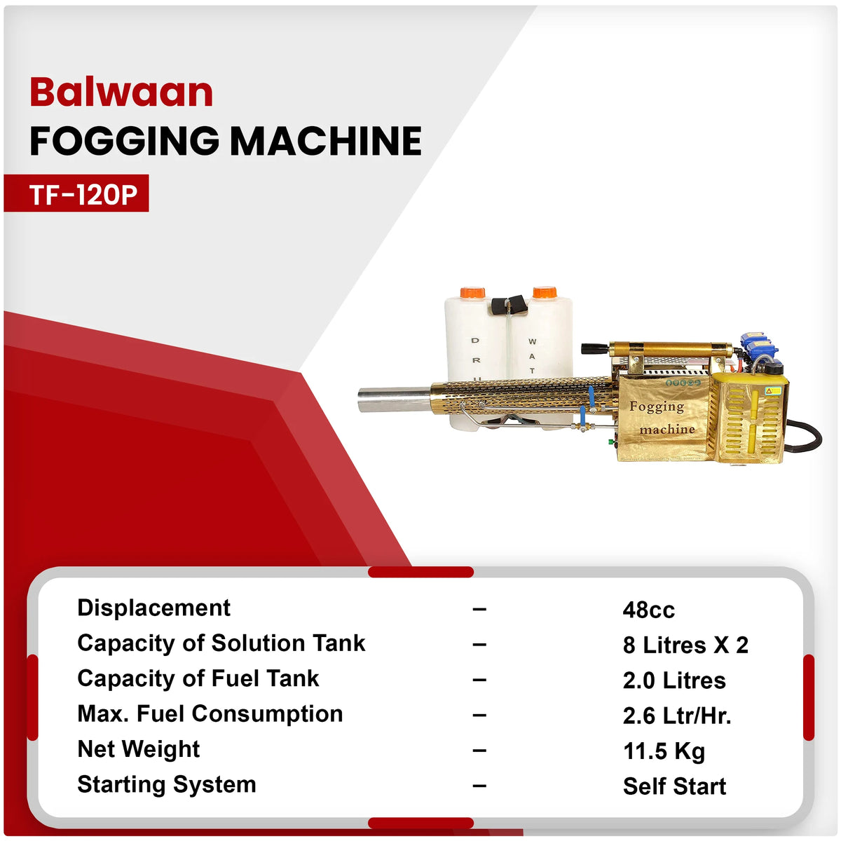 Balwaan Fogging Machine TF-120P - image 3
