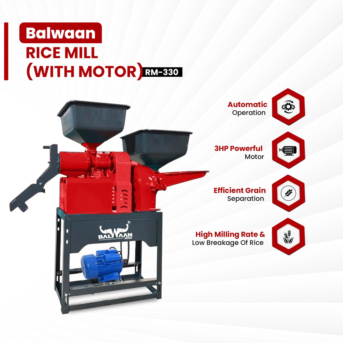 Balwaan Rice Mill Combine RM-330 - image 2