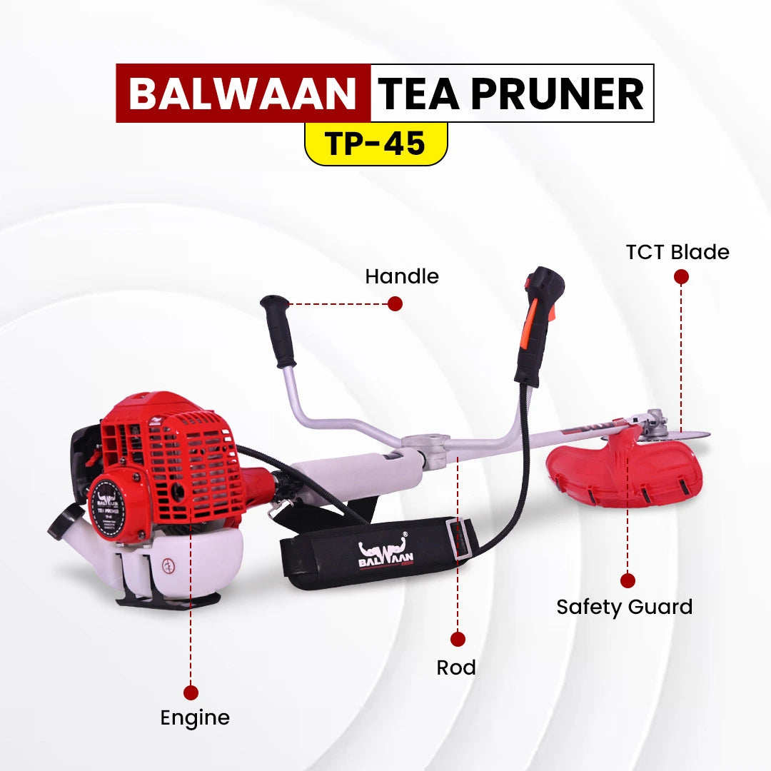 Balwaan Side Pack Brush Cutter cum Tea Pruner Petrol TP-45