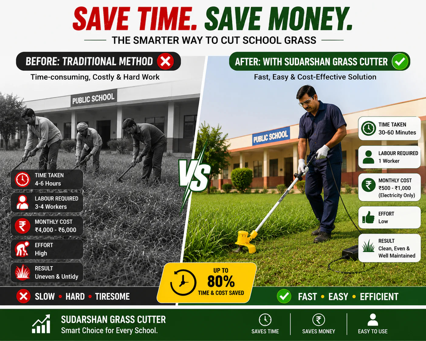 Grass Cutting and Pruning Machine