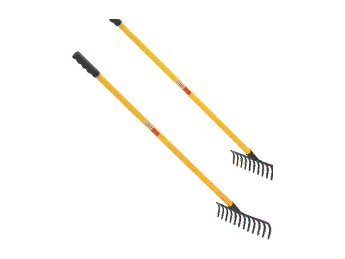 Falcon Garden Rake, 8 Teeth, With Steel Handle And Grip | FRWH-08