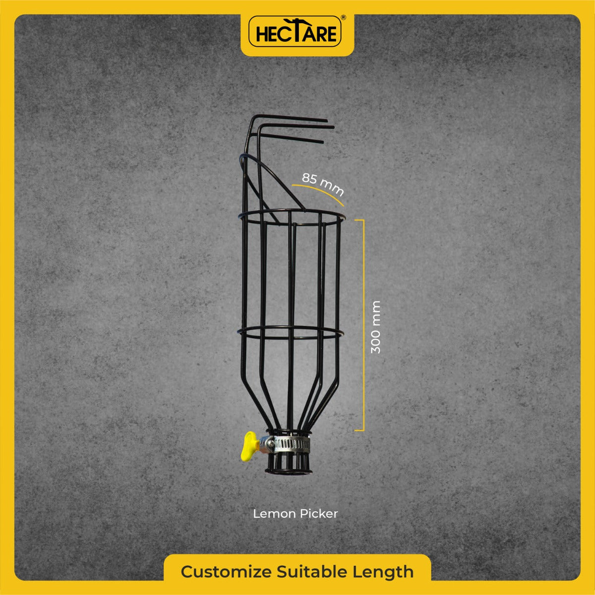 Hectare Lemon Picker – Coated Steel Basket, Without Pole - image 3