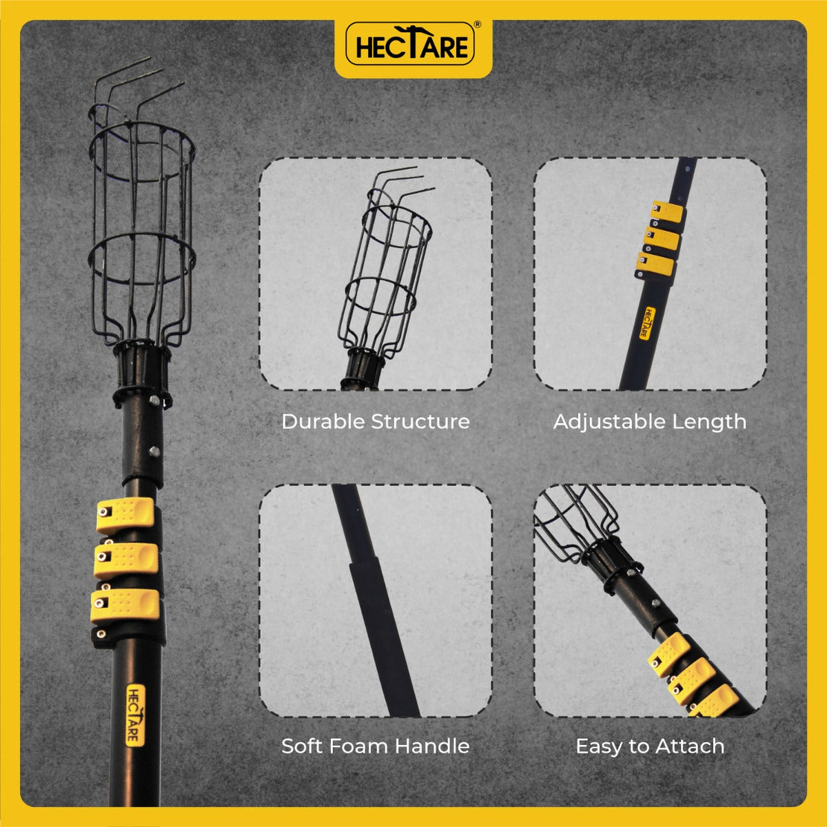 Hectare Lemon Picker – Coated Steel Basket, Without Pole - image 5
