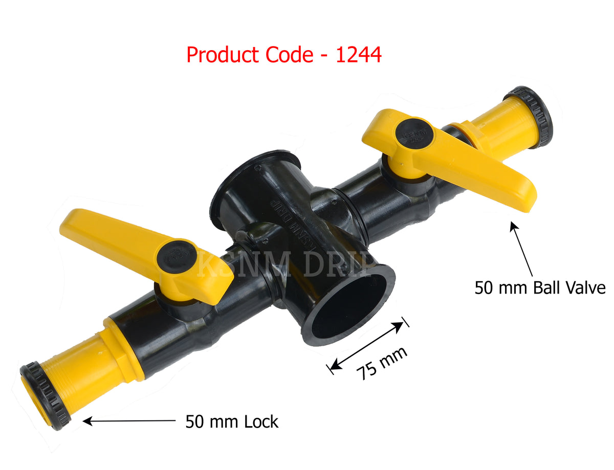 KSNM 4WC Plus 75 mm | Ball Valve 50 mm | 50 mm Lock