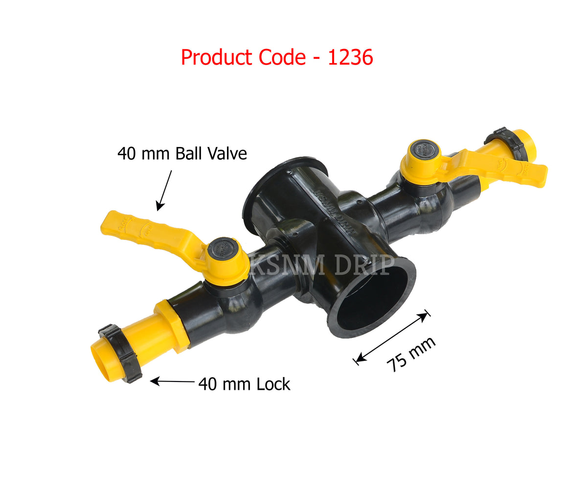 KSNM 4WC Plus 75 mm | Ball Valve 40 mm | 40 mm Lock