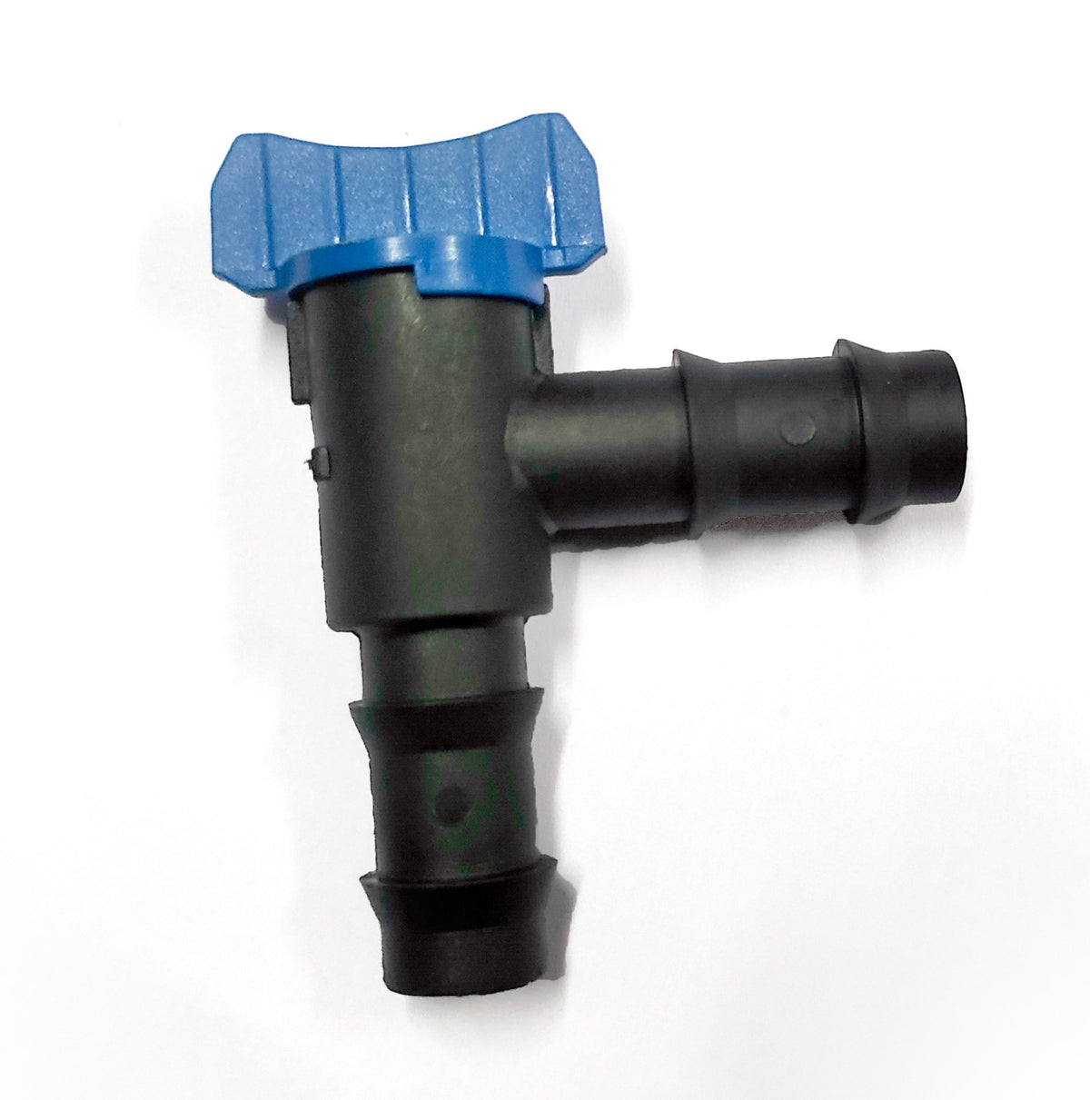 KSNM Elbow barbed connector with valve | 16 mm
