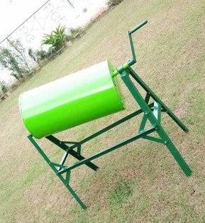 Seed Treatment Drum — 24-inch Mild Steel, Manual Tripod-Mounted - image 3