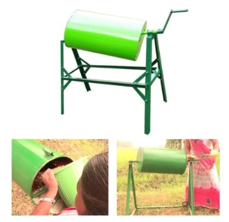 Seed Treatment Drum — 24-inch Mild Steel, Manual Tripod-Mounted - image 4
