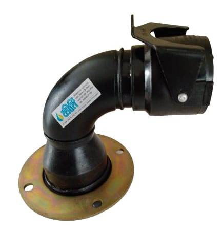 4'' x 2 1/2'' Flange Ty Bend PCN Female C-Ty