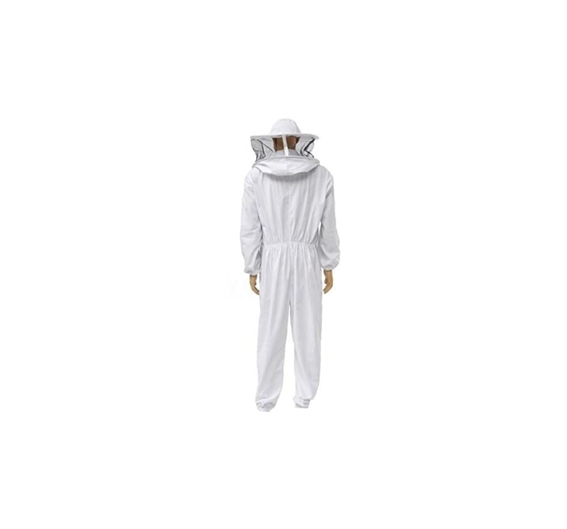 Bee Protective Suit – 100% Cotton, Removable Aerated Veil, Full-Body Coverage