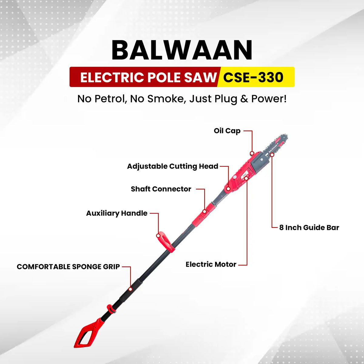 Balwaan Electric Pole Saw CSE-330