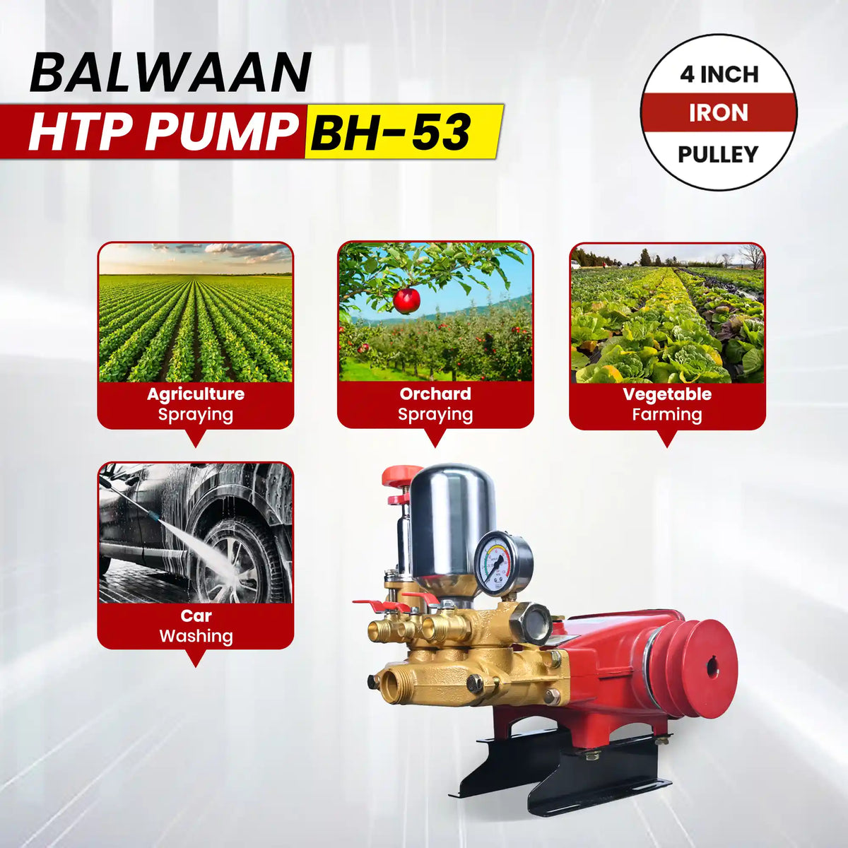 Balwaan HTP pump (2 mouth 1/2 +1 mouth 1/4) BH-53 - image 4
