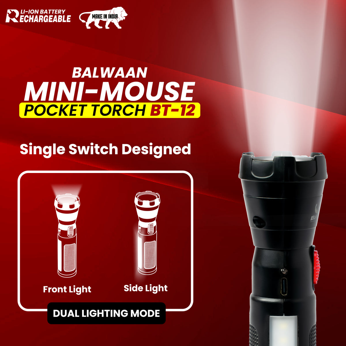 Balwaan Shakti Mini-Mouse Pocket Torch BT-12 - image 6