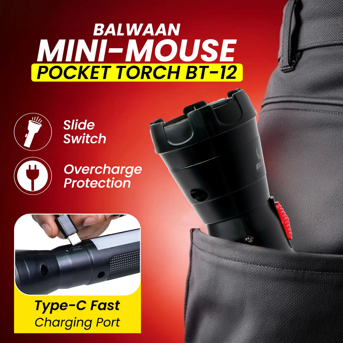 Balwaan Shakti Mini-Mouse Pocket Torch BT-12 - image 9