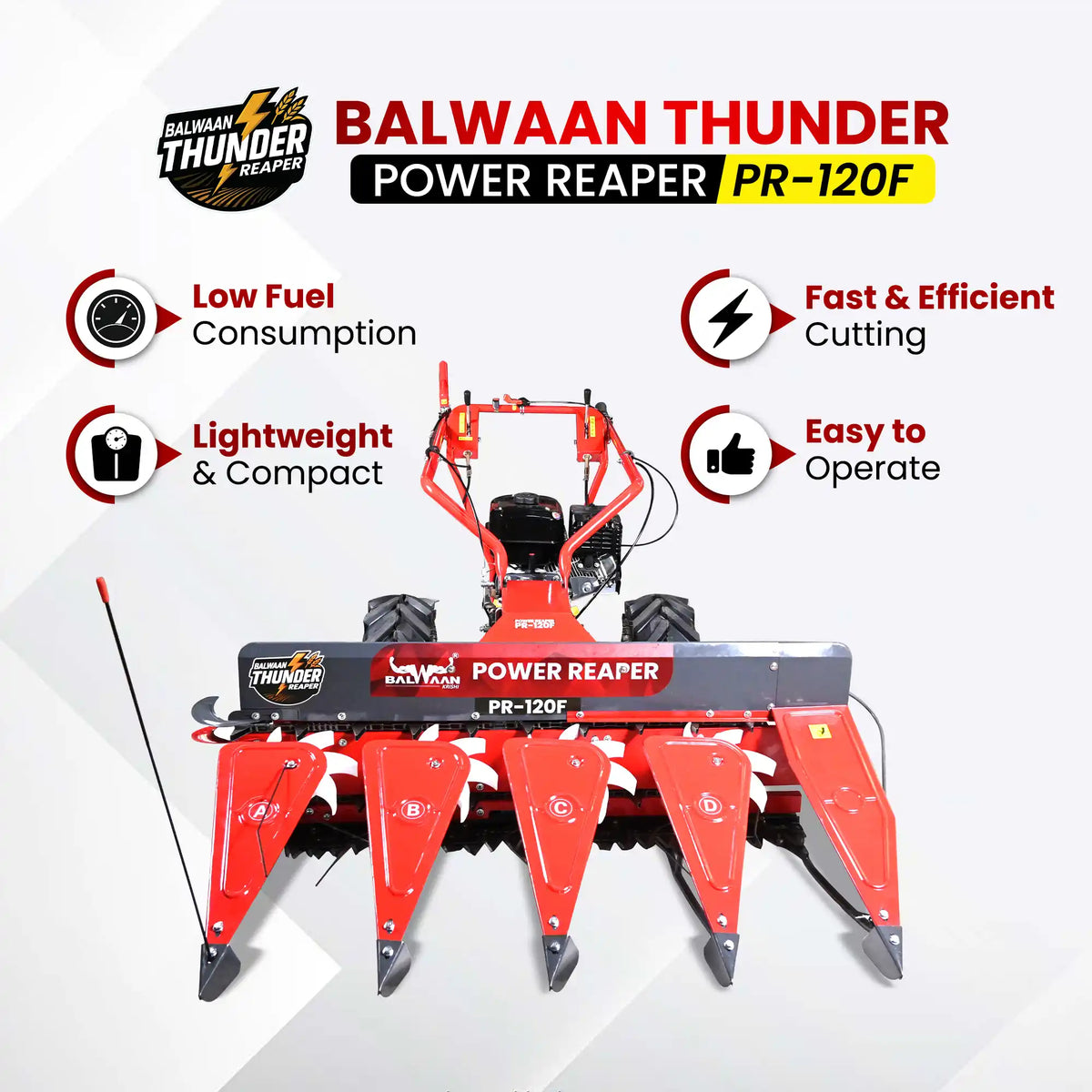 Balwaan Petrol Reaper 4 Row PR-120F