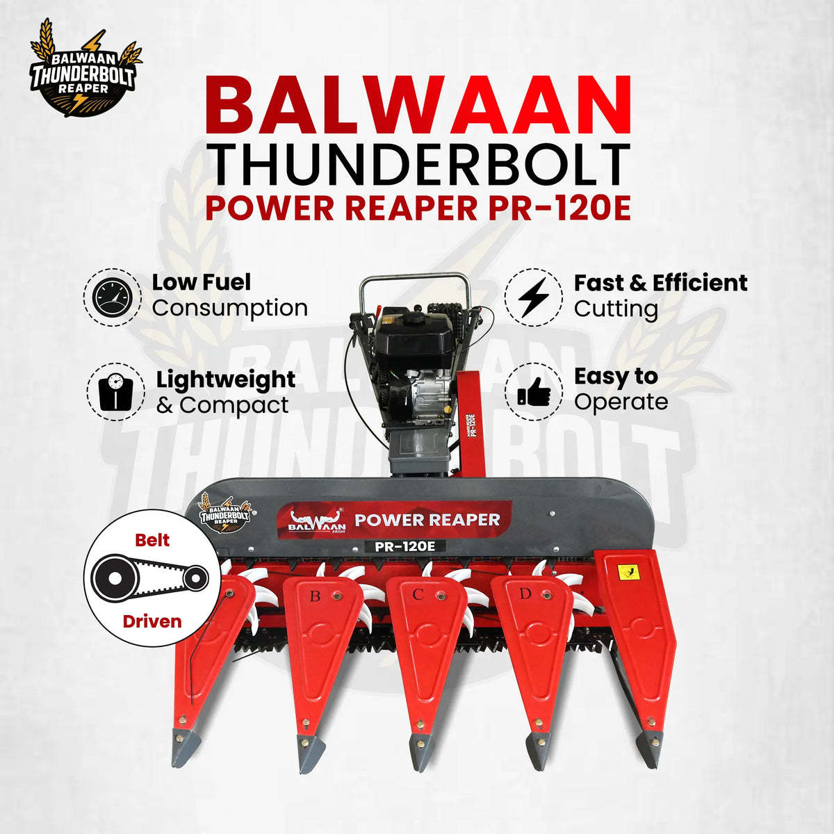 Balwaan Petrol Reaper 4 Row PR-120E