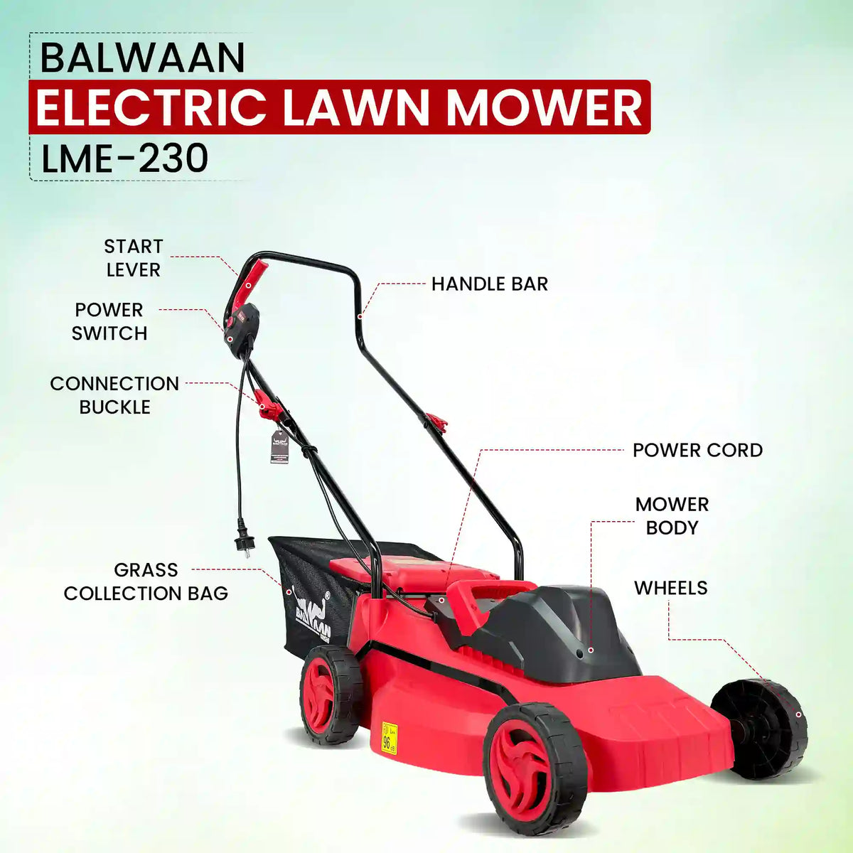 Balwaan Electric Lawn Mower LME-230