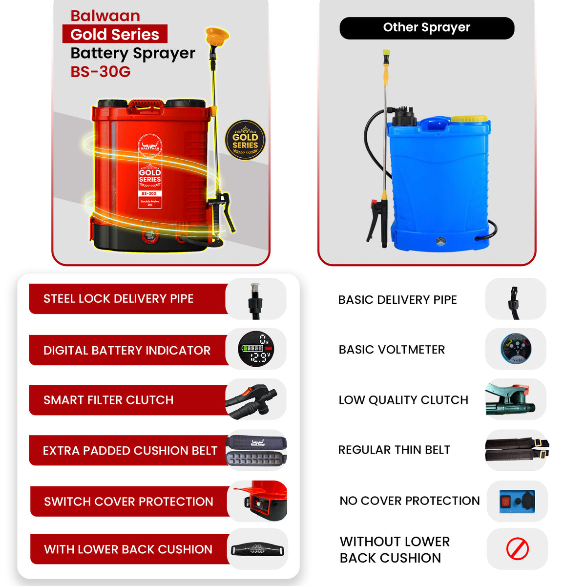Balwaan (Gold Series) Battery Sprayer BS-30G - image 2