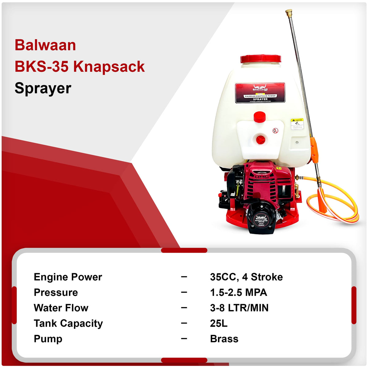 Balwaan Knapsack Sprayer BKS-35 - image 2
