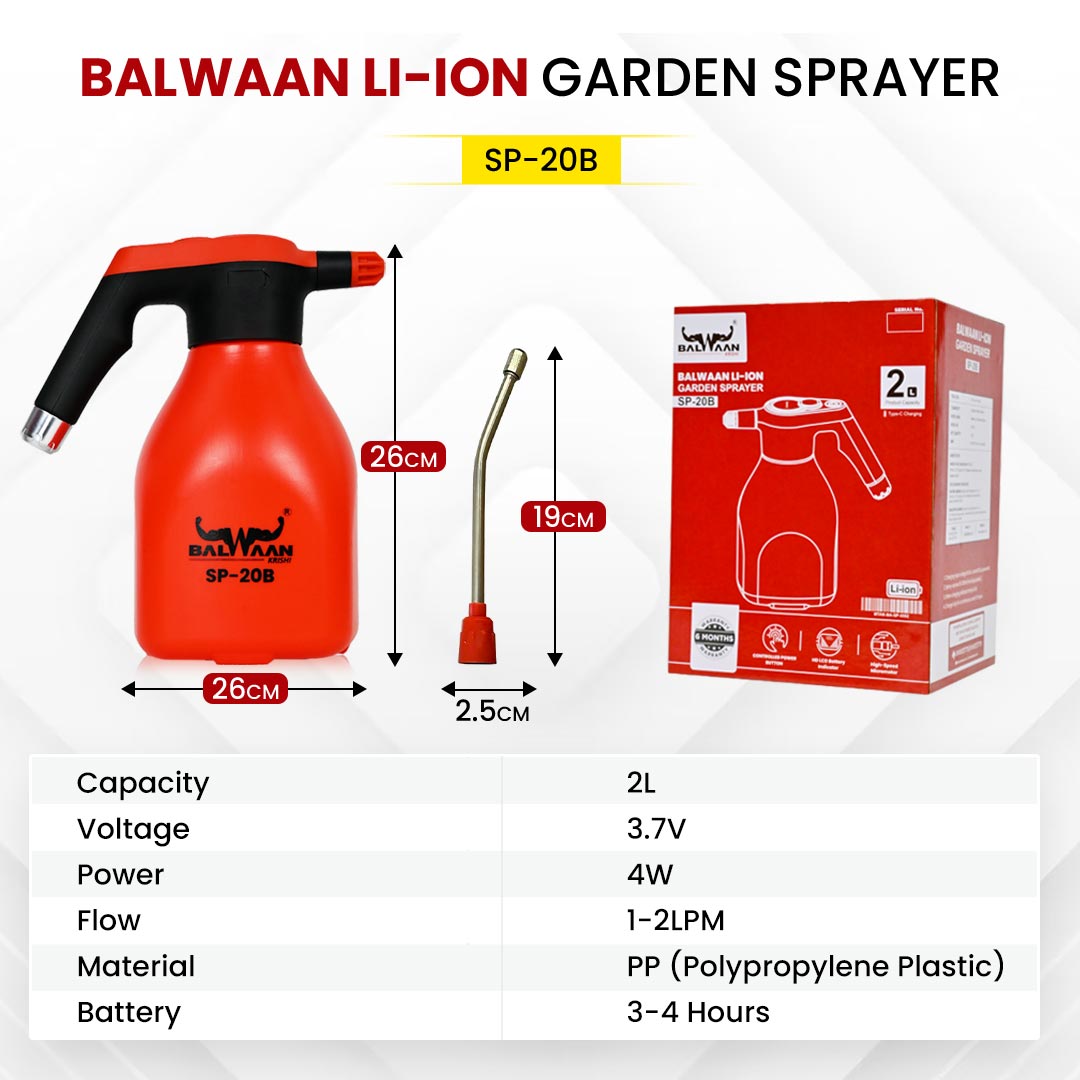 Balwaan Li-Ion Battery Sprayer (2L) SP-20B - image 6