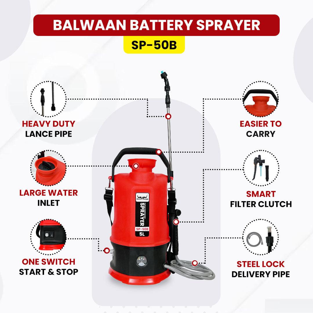 Balwaan Li-Ion Battery Sprayer (5L) SP-50B - image 5