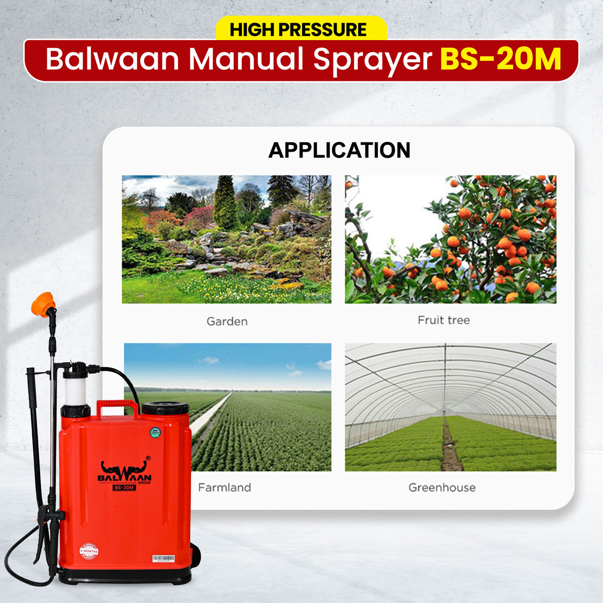 Balwaan Manual Sprayer (Gold Series) BS-20M - image 7