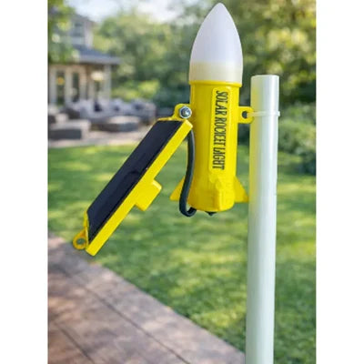Premium Solar Rocket Light for Farms & Outdoor Boundaries | Rechargeable Lithium Battery