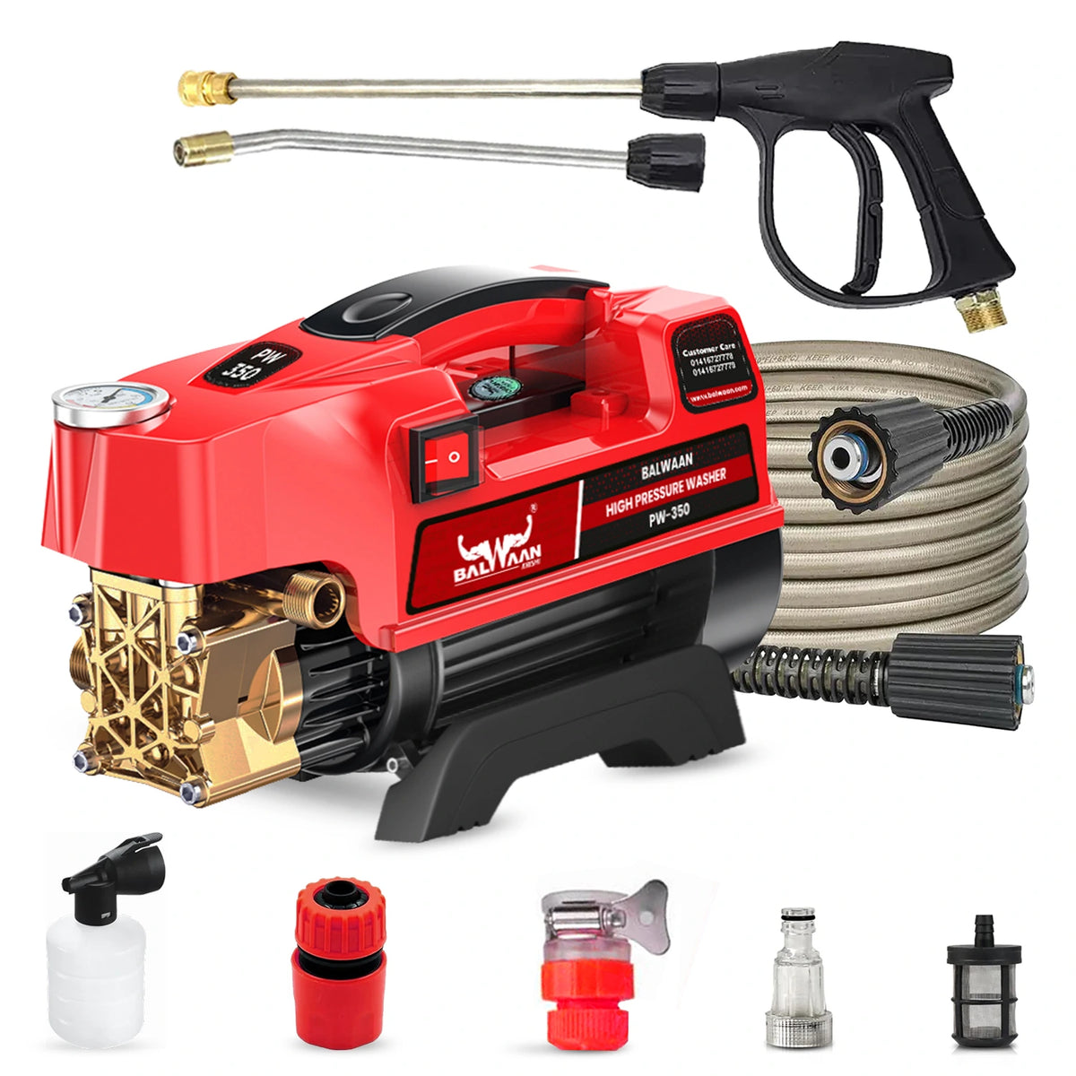 Balwaan Pressure Washer (Brass pump) PW-350