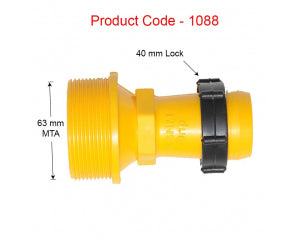 KSNM Adaptor | 63 mm MTA | 40 mm Lock